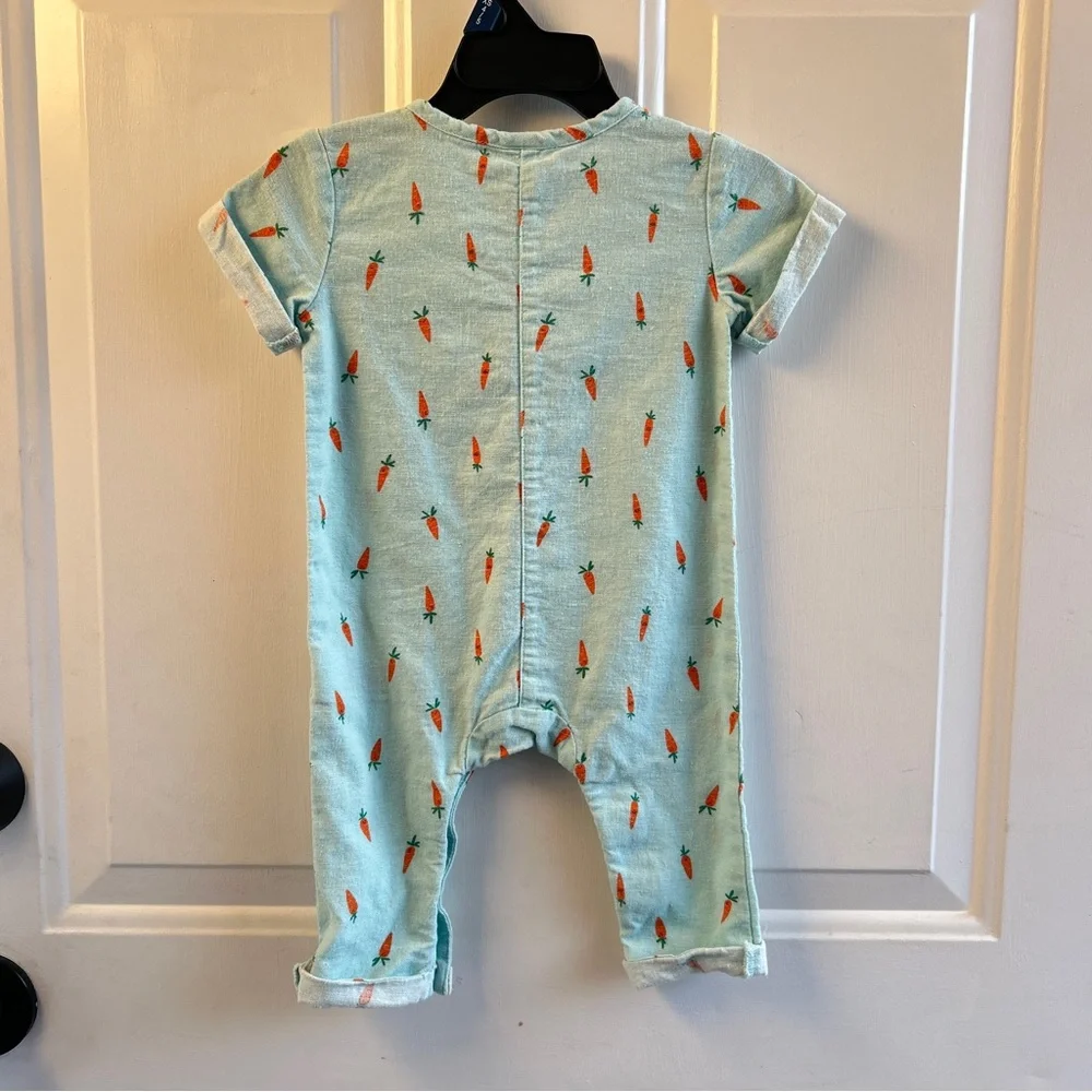 Old Navy EASTER Jumpsuit 3-6 Months Linen/Cotton Blend